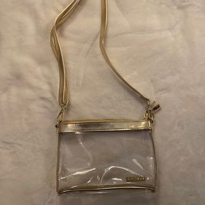 Capridesigns Clear & Gold Stadium Bag